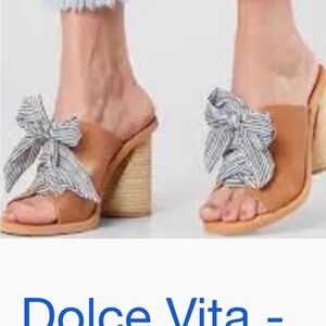 Buckle DOLCE VITA Amber Lace-Up Sandal in Caramel Leather 7.5